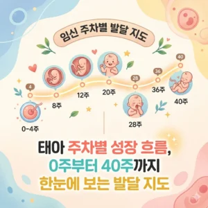 태아 주차별 성장 흐름, 0주부터 40주까지 한눈에 보는 발달 지도